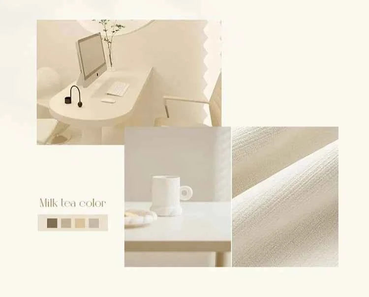 French Chenille Cream White Velvet Curtain Modern Simple Blackout Curtains for Living Dining room Bedroom Tulle Customization