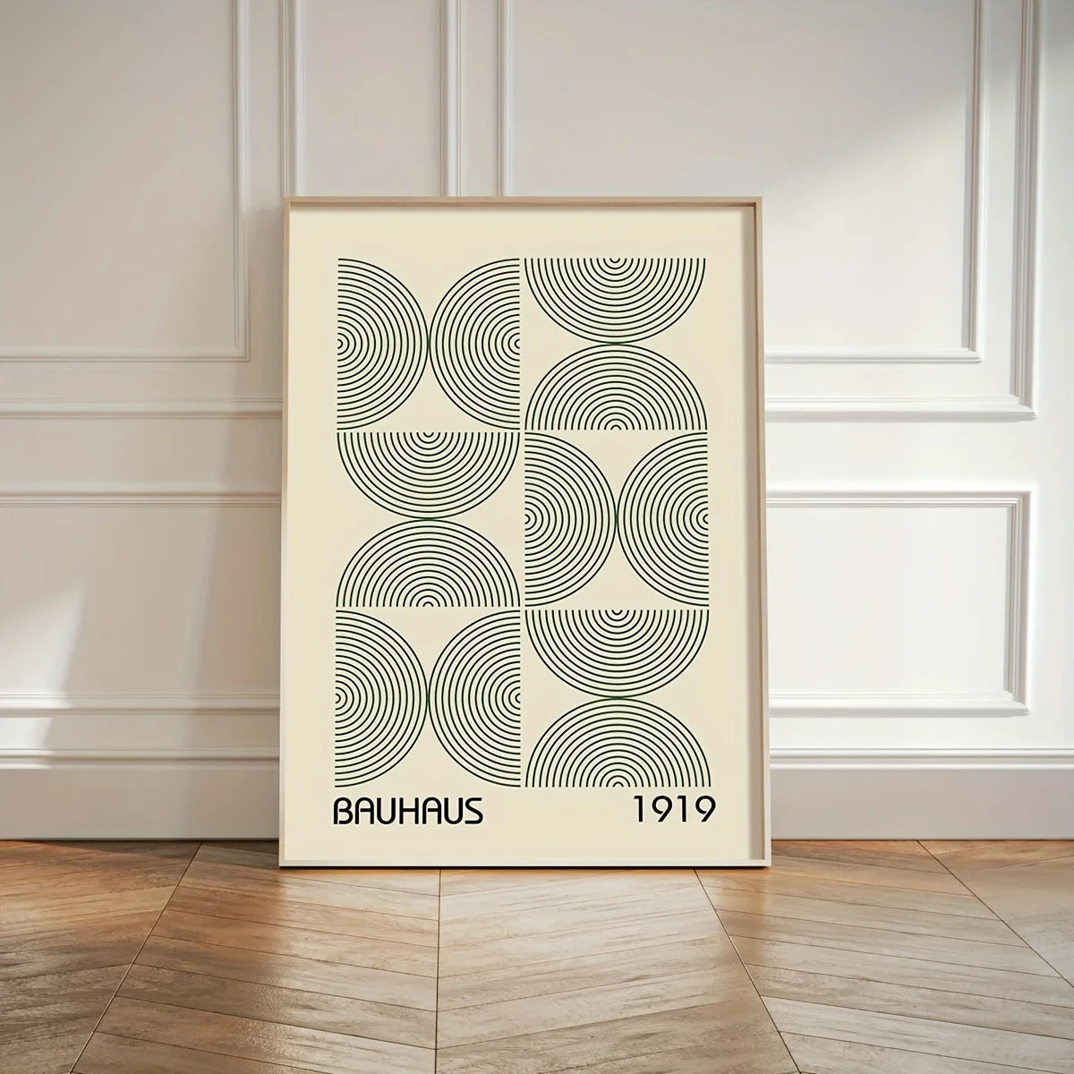 3pcs Bauhaus Geometric Wall Art Prints, Minimalist Modern Posters, Mid-Century Artwork for Home Decor, Unframed Canvas Art Set