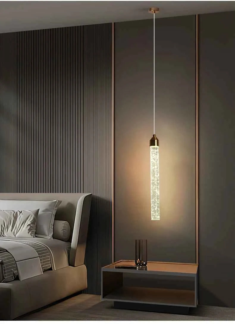 Luxury Crystal Pendant Light with Gold Fixtures Crystal Hanging Lamp  for Living Room Bedroom Dining Room Modern Home Decor