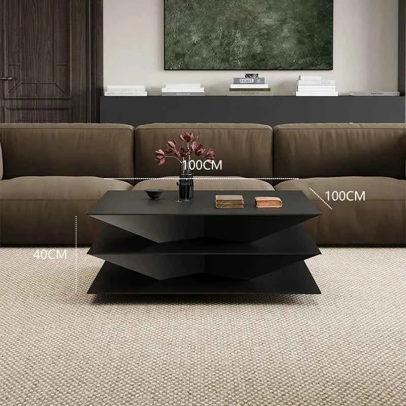 Minimalism Italian Coffee Tables Nordic Black Villa Living Room Coffee Tables Luxury Originality Home Furniture Couchtisch FYCT