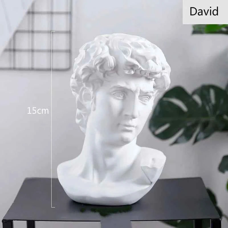 World Famous Statue Retro Art Resin Marseille Sculpture Sketch Model David Home Room Decoration Resin Office Decor Figurine