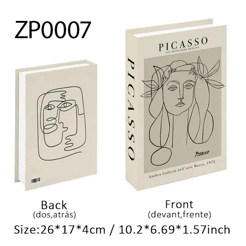 Matisse Fake Books For Decoration Luxury Decorative Books Box Abstract Coffee Table Bookshelf Bedroom Home Decor Picasso Bauhaus