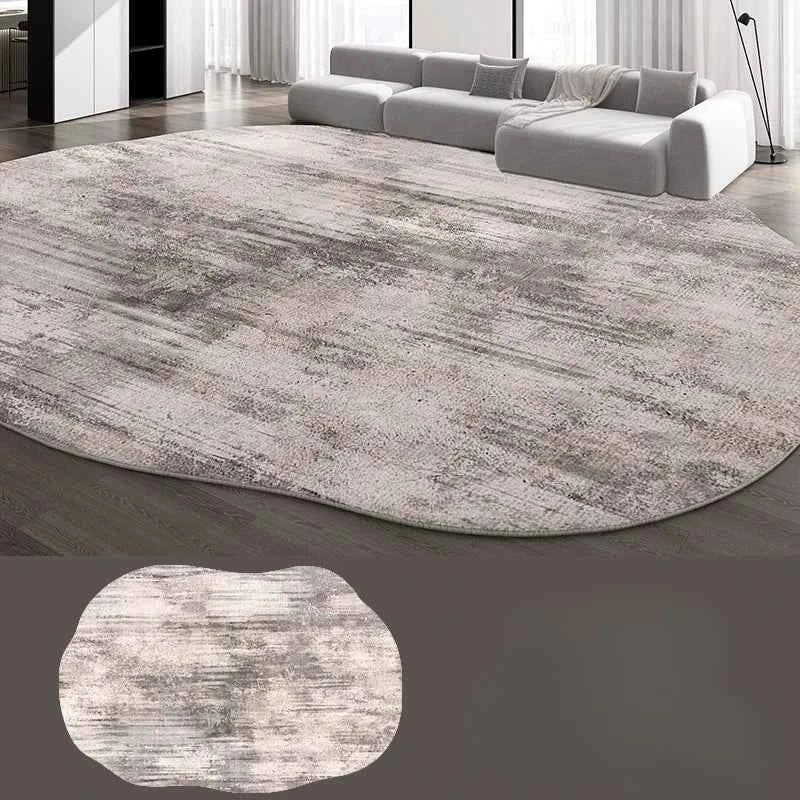 Irregular Shapes Carpets for Living Room Fluffy Soft Lounge Floor Mat HomeThick Plush Rug Large Area Bedroom Decor Grey Carpet