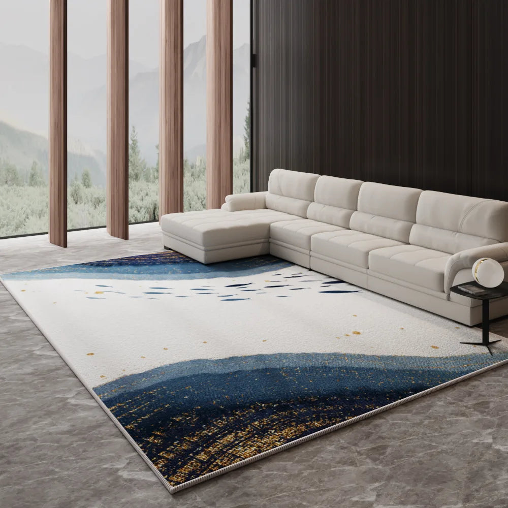 VIKAMA Nordic Luxury Living Room Carpet - Stylish Large Area Floor Mat for Sofa, Coffee Table, Bedroom, and Lounge Decoration