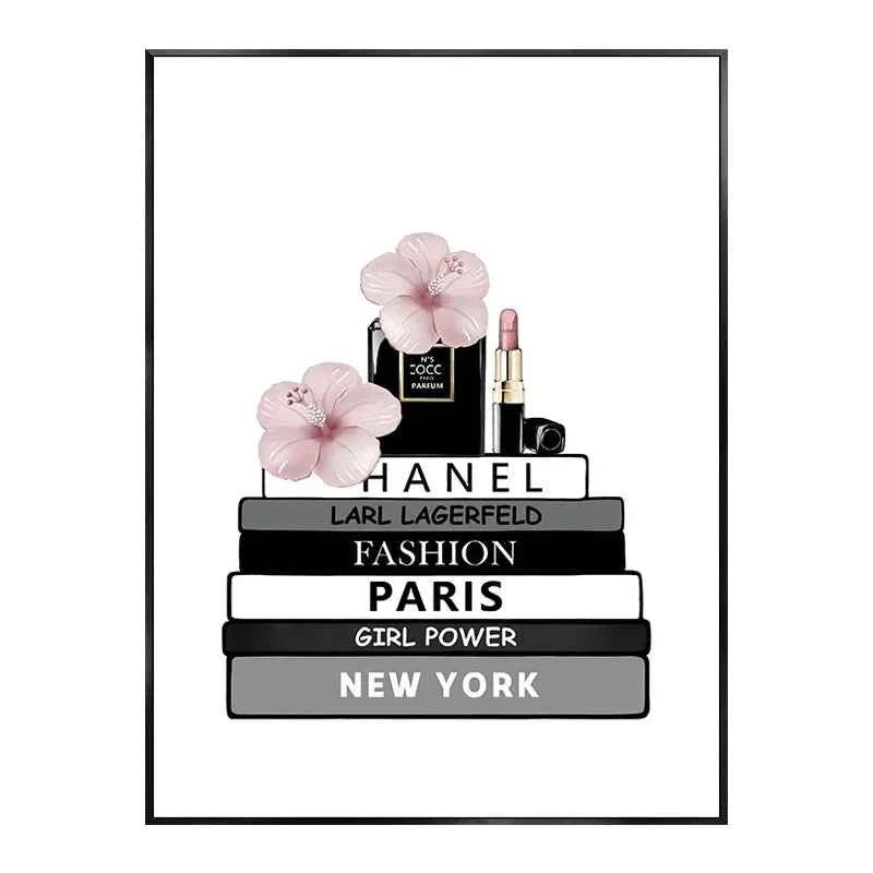 Nordic Pink Beauty Salon Poster Prints Fashion Perfume Women Wall Art Canvas Paintings for Modern Living Room Girl Bedroom De