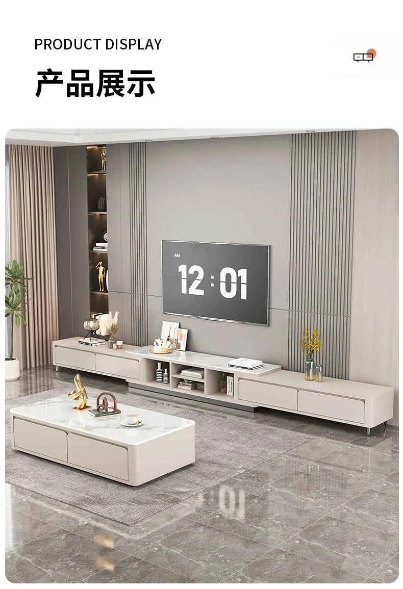 Simple Modern Tv Stand Adjustable Hiding High End Floor Tv Stands Entertainment Unit Living Room Muebles De Salon Furnitures