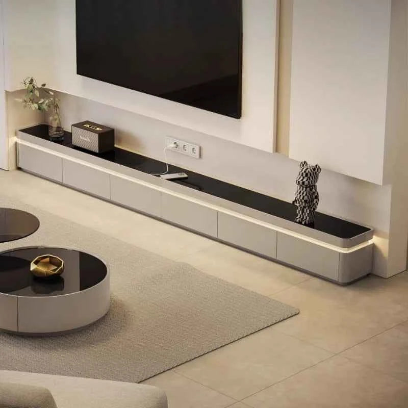 Nordic Minimalist Tv Stands Entertainment Aesthetic Minimalist Designer Tv Stands Retro Monitor Luxury Muebles Trendy Furniture