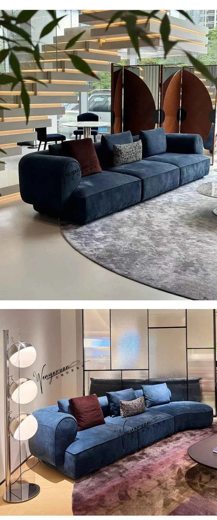 Minimalist Cloud Living Room Sofas Gaming Reclinable Replica Makeup Sofas Individual Curved Office Wood Divano Home Furniture