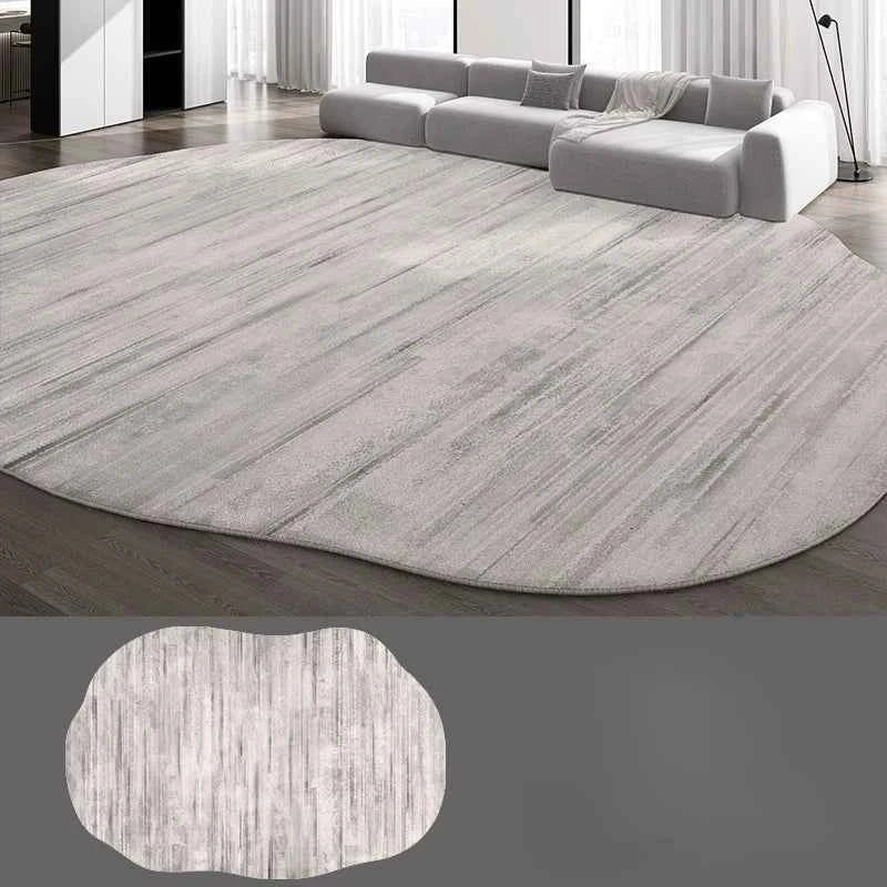 Irregular Shapes Carpets for Living Room Fluffy Soft Lounge Floor Mat HomeThick Plush Rug Large Area Bedroom Decor Grey Carpet