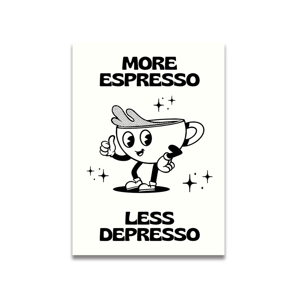 Simplicity Vintage Pink Canvas Wall Art - Cartoon Print Posters for Home Decor, Living Room & Bedroom