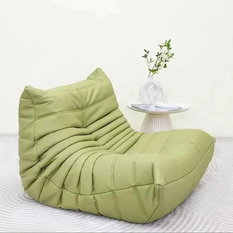 Caterpillar Velvet Sofa - Comfortable Lounge Chair for Small House Living Room, Bedroom, Store, and Balcony