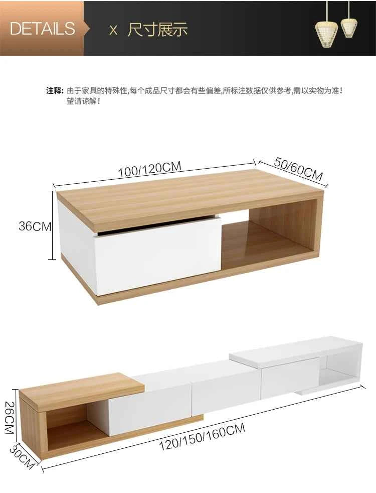 Retractable Modern Tv Stand Hiding Handles Media Cabinet Floor Tv Stand Black High End Mobili Per La Casa Home Furniture