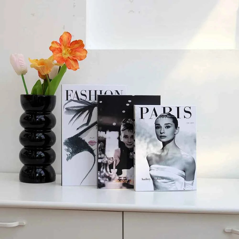 New 3Pcs/Set Multiple Size Fake Books Ornament Decorative Fake Book For Home Bookshelf Decor Living Room Coffee Table Books