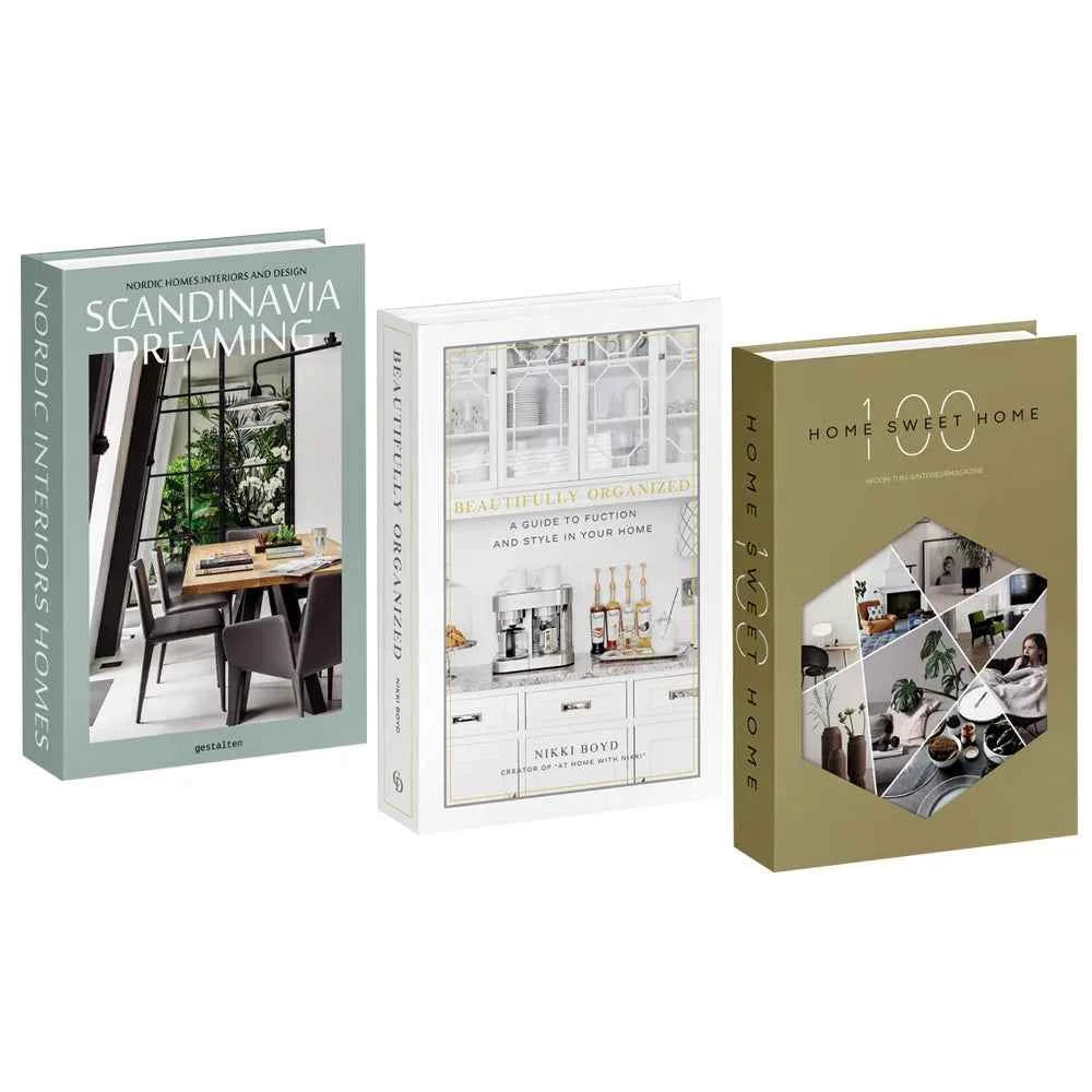3pcs/lot Simulation Books for Decoration Luxury Home Decorative Living Room Bookcase Props Book Ornaments Home Shooting Props