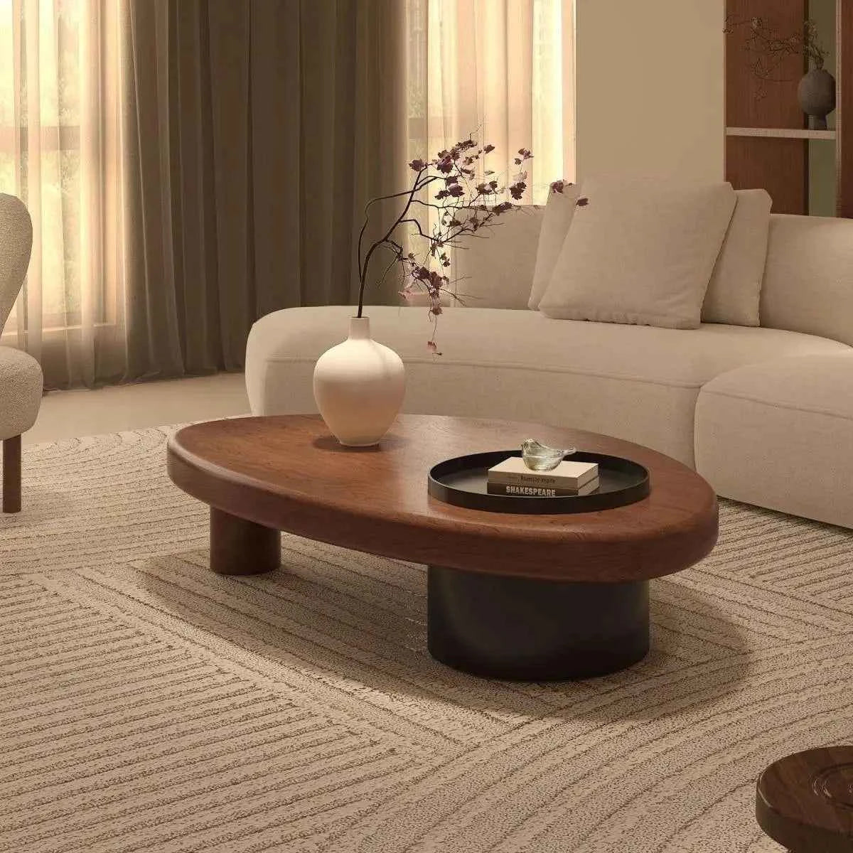 Books Modern Coffee Table Luxury Nordic Designer Antique Coffee Table Italian Unique Minimalist Wood Couchtisch Home Furniture