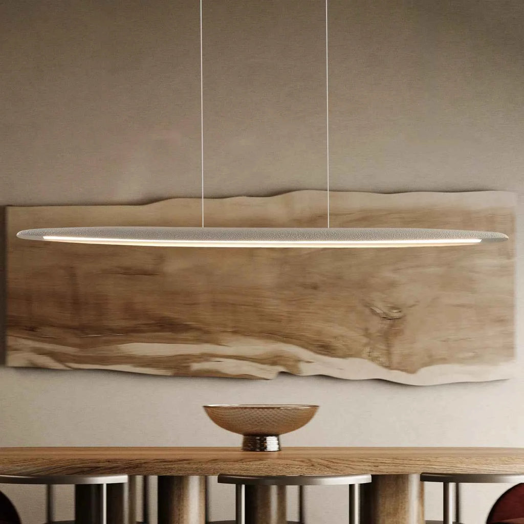 Modern Simple Strip Restaurant LED Ceiling Chandelier Nordic Wabi Sabi Home Interior Decor Bar Pendant Lamp Living Room Light