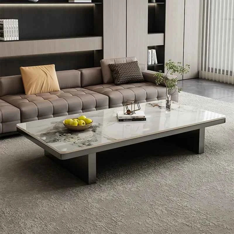 Modern Minimalist Coffee Table - Unique Italian Simple Side Table for Bedroom and Home Furniture