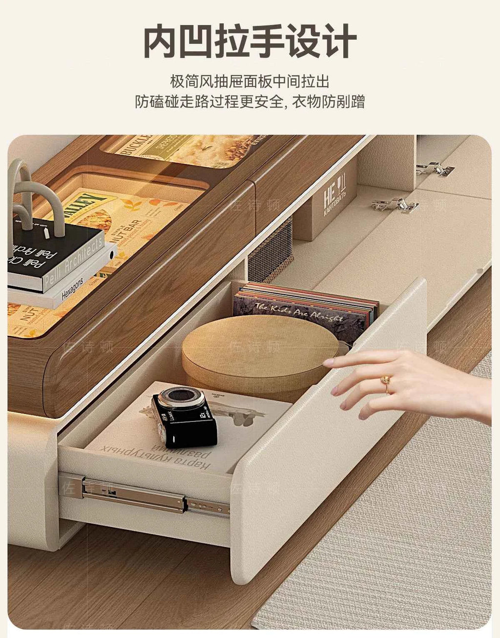 Wood Modern Tv Stand Adjustable Glass Luxury Floor Tv Stand Farmhouse Living Room Meuble Television Salon Home Accessories