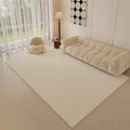 VIAKMA Creamy Flannel Carpet Living Room Luxury High-End Sofa Coffee Table Rug Bedroom Floor Mat Home Decoration