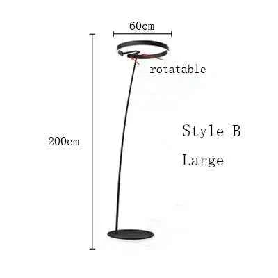 Ring Fishing Floor Lamp Room Decor Golden Long Pole Modern Simple LED Minimalist Light Luxury Designer Vertical Table Lamps