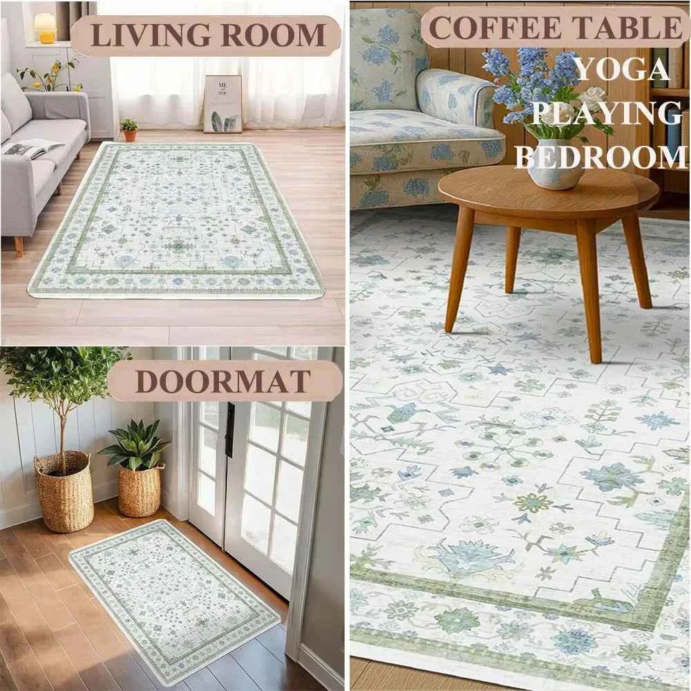 Modern Simple Household Mat Soft Luxury Carpets for Living Room Non-slip Bedroom Luxury Decoration Tapetes Area Rug Home Decor