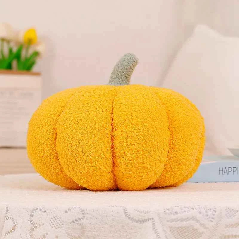 Thanksgiving Pumpkin Pillow, 3D Pumpkin Shaped Pillow Plush Pillow Decorative Pumpkin Throw Pillows for Autumn Fall Bedroom Sofa