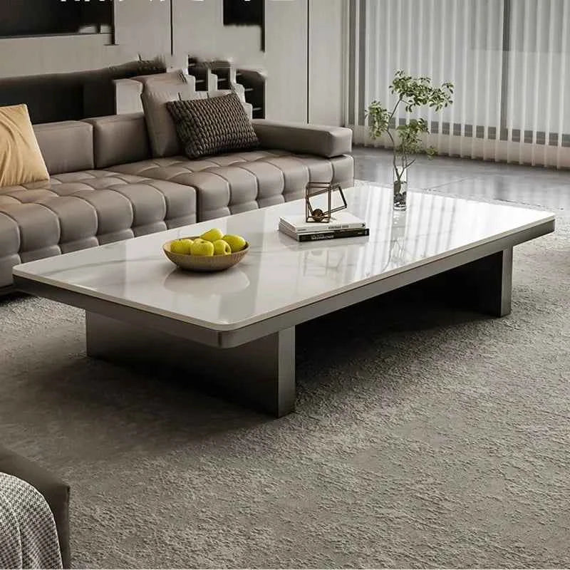 Modern Minimalist Coffee Table - Unique Italian Simple Side Table for Bedroom and Home Furniture