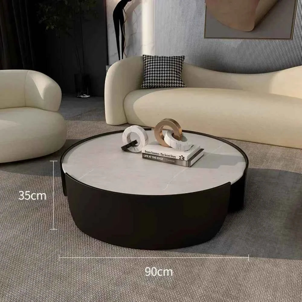 Round Luxury Coffee Tables Metal Low Patio Outdoor Hall Hotel Coffee Tables Center Entryway Muebles De La Sala Home Furniture