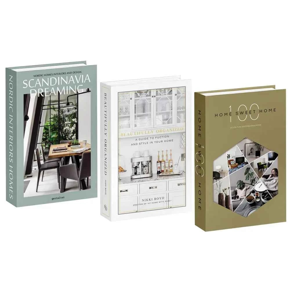 3pcs/lot Simulation Books for Decoration Luxury Home Decorative Living Room Bookcase Props Book Ornaments Home Shooting Props