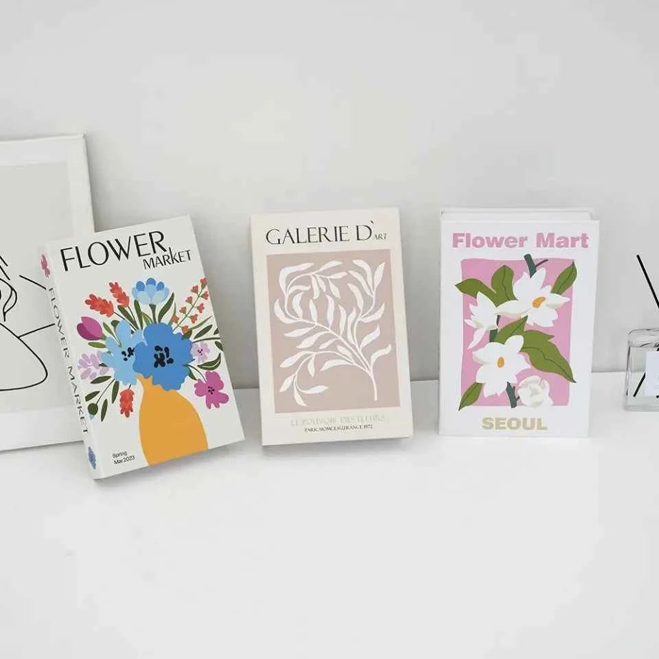 3pcs/lot Simulation Books for Decoration Luxury Home Decorative Living Room Bookcase Props Book Ornaments Home Shooting Props