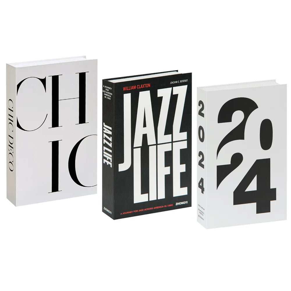 3pcs/lot Simulation Books for Decoration Luxury Home Decorative Living Room Bookcase Props Book Ornaments Home Shooting Props - The Homemakers Hub