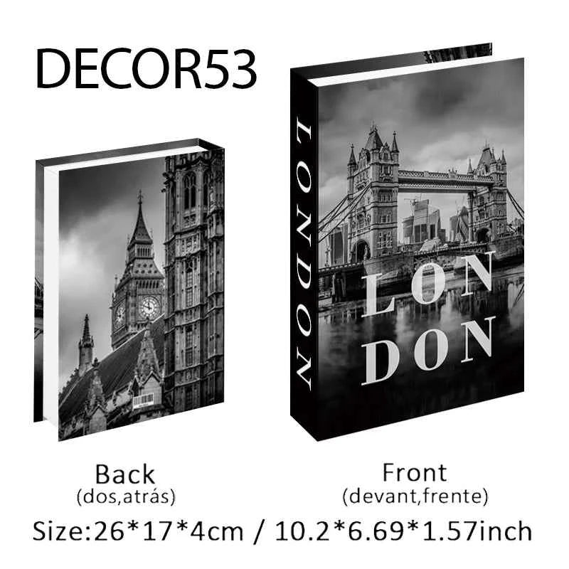 Fashion Fake Books Decoration Home Club Hotel Room Designer Books Coffee Table Books Box Simulation Prop Books Desktop Ornaments
