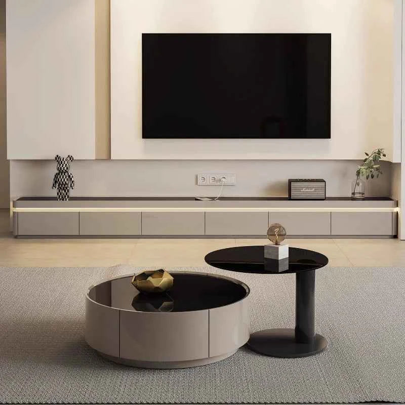 Nordic Minimalist Tv Stands Entertainment Aesthetic Minimalist Designer Tv Stands Retro Monitor Luxury Muebles Trendy Furniture