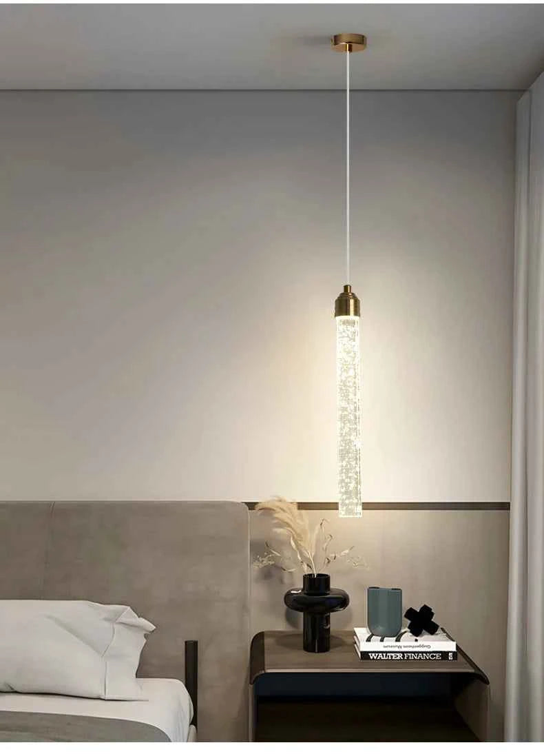 Luxury Crystal Pendant Light with Gold Fixtures Crystal Hanging Lamp  for Living Room Bedroom Dining Room Modern Home Decor