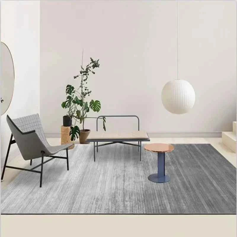 Modern Simple Living Room Decoration Carpet Large Area Soft Lounge Rug Gray Nordic Rugs for Bedroom Washable Anti-slip Floor Mat