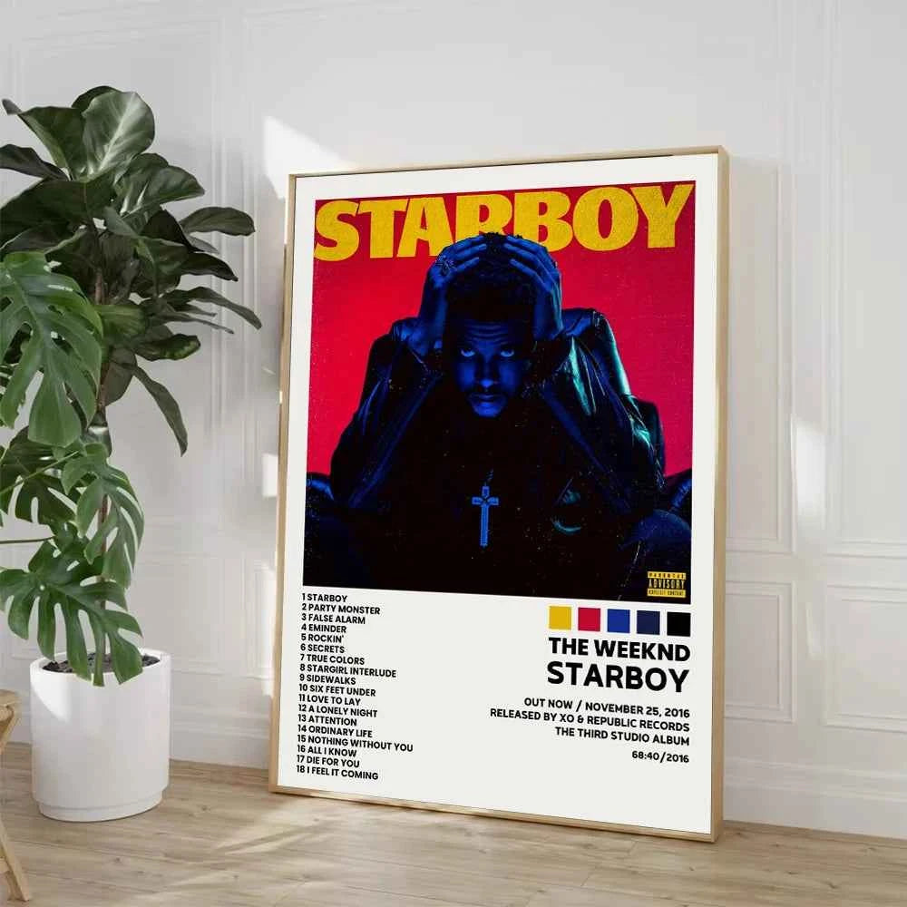 Hip Hop Rap Star Drake Eminem Music Album Covers Poster Print Canvas Painting Wall Art Picture Bedroom Living Room Home Decor