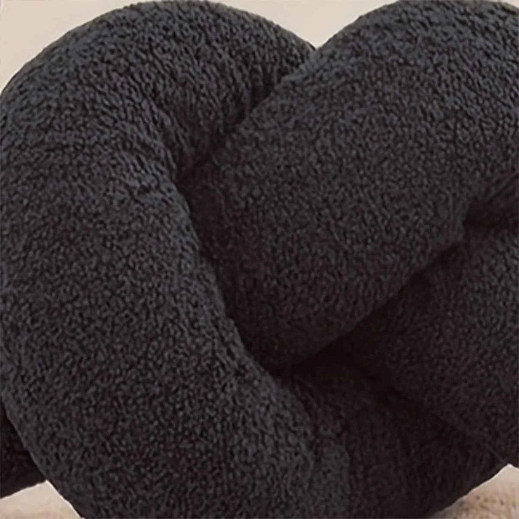 1pc Nordic Style Knotted Bolster Pillow for Sofa Bedroom Office Decor Pillow Gift for Christmas Home Living Room Decorate