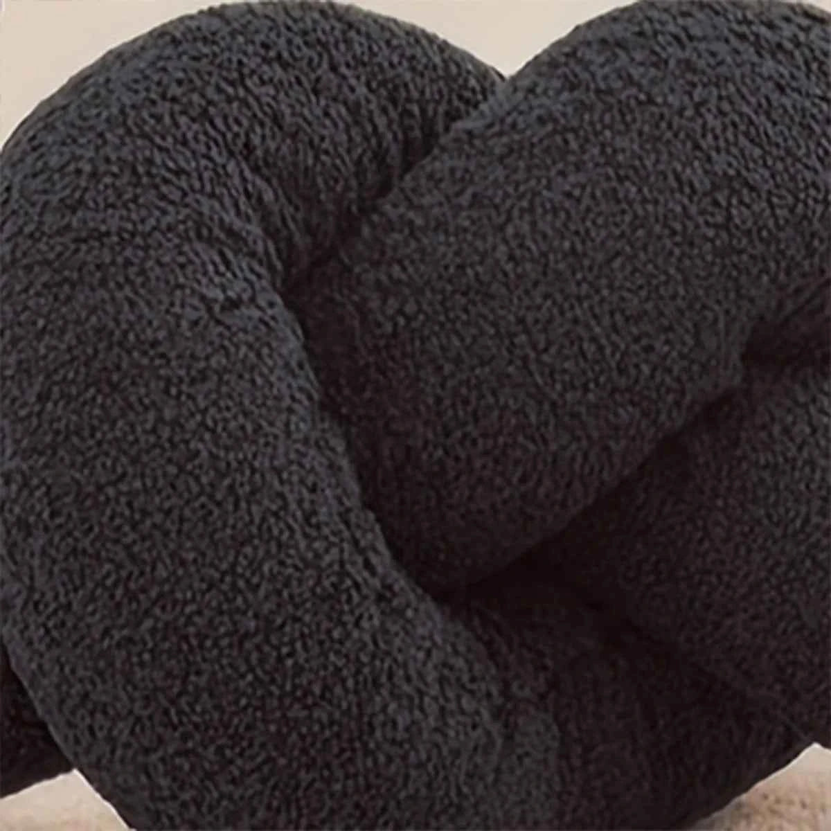 1pc Nordic Style Knotted Bolster Pillow for Sofa Bedroom Office Decor Pillow Gift for Christmas Home Living Room Decorate