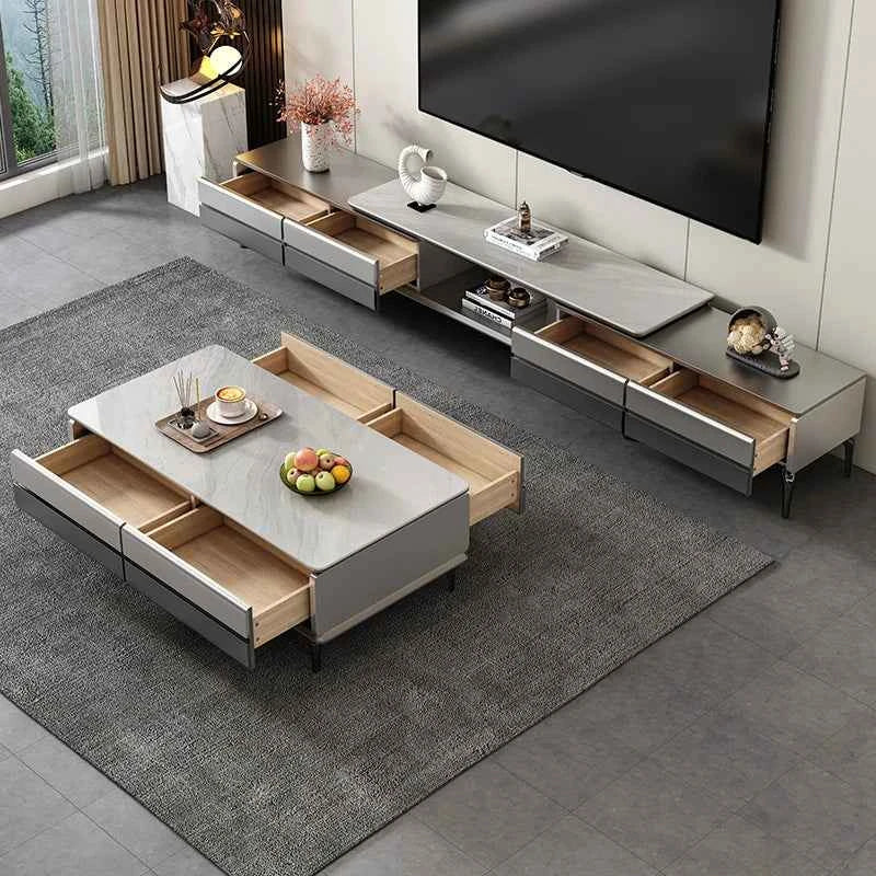 Aesthetic Modern Tv Stand Retractable Wood High End Nordic Tv Stand Mount Media Cabinet Mobili Per La Casa Home Furniture