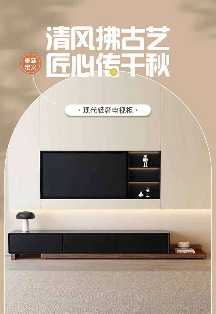 Modern Solid Wood Tv Stand Floor Mount Luxury Entertainment Center Tv Stand Drawers High End Muebles Para El Hogar Furnitures