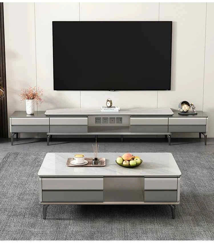 Aesthetic Modern Tv Stand Retractable Wood High End Nordic Tv Stand Mount Media Cabinet Mobili Per La Casa Home Furniture