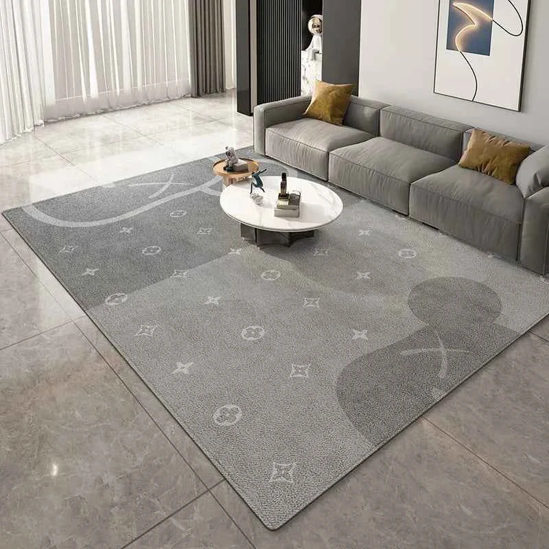 VIKAMA Luxury-Style Geometric Area Rug for Modern Bedroom Sofa Coffee Table Mat Large Area Living Room Carpet Home Decoration