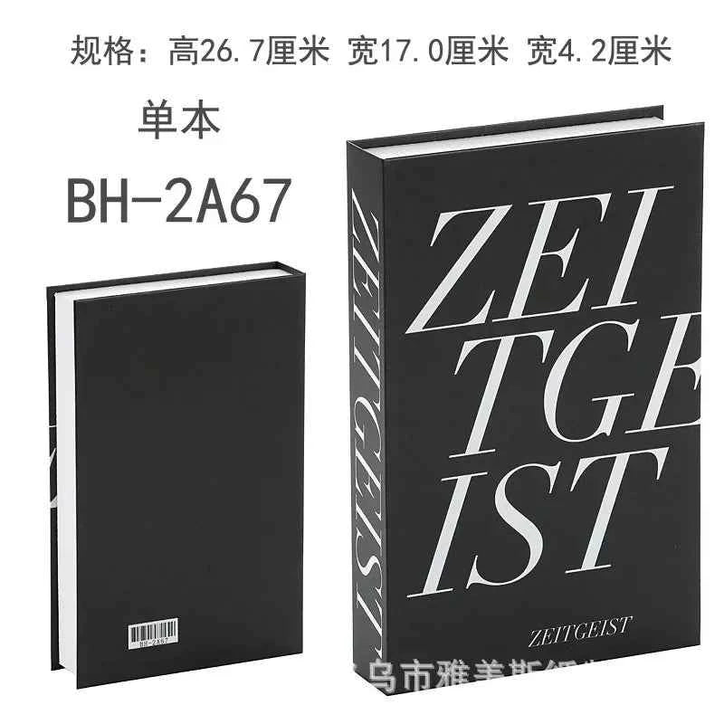 Home Decor Ornaments Living Room Study Soft Prop Book Box Luxury Coffee Table Books Modern Fake Books for Decoration