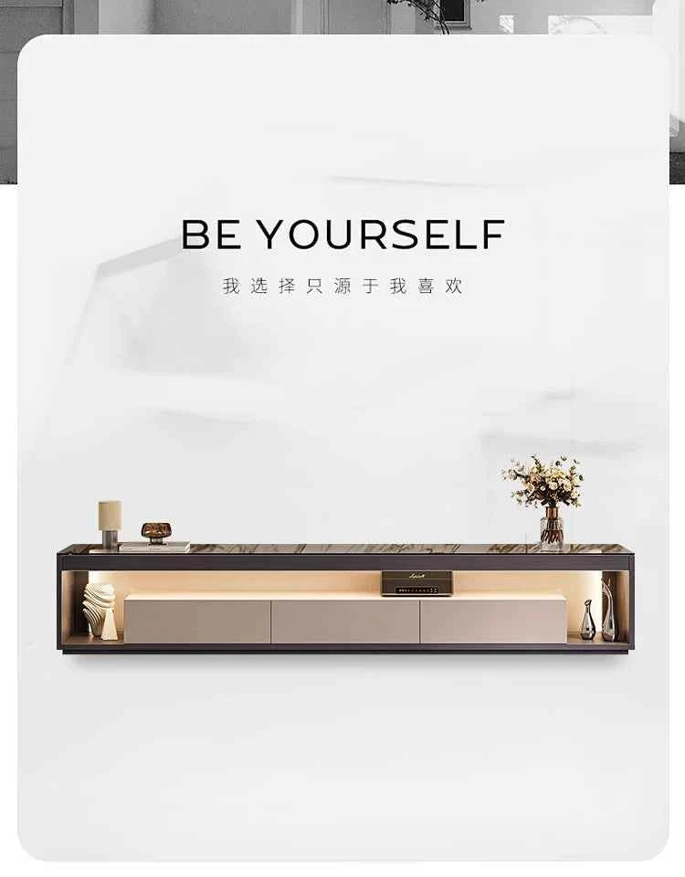 Glas Transparent Tv Table Cabinet Storage Luxury Floor Modern Tv Table Entertainment Center Meuble Television Salon Furnitures