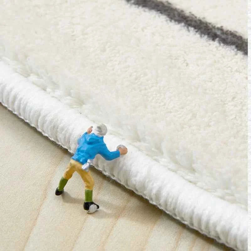 Irregular Shapes Carpets for Living Room Fluffy Soft Lounge Floor Mat HomeThick Plush Rug Large Area Bedroom Decor Grey Carpet