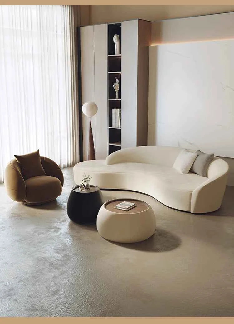 Small Cloud Living Room Sofas Children Nordic Modern Luxury Bedroom Sofas Lounge Corner Curved Wood Sillon Cama Home Furniture