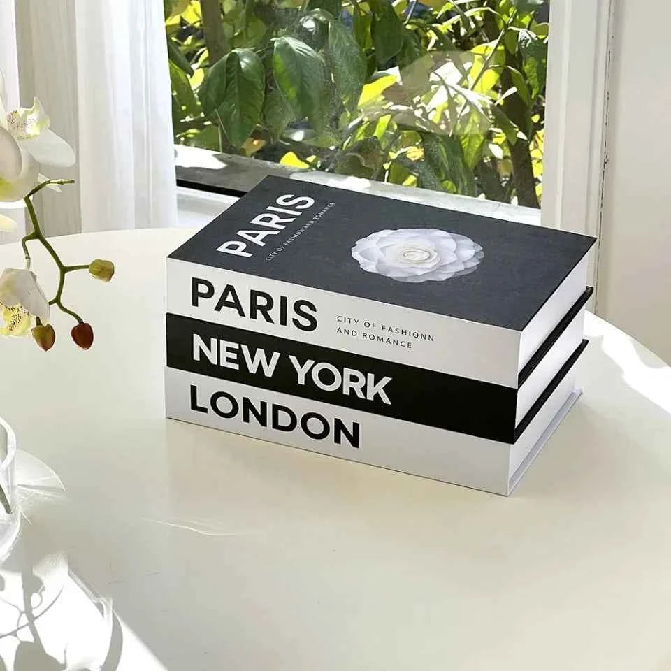 3pcs/lot Simulation Books for Decoration Luxury Home Decorative Living Room Bookcase Props Book Ornaments Home Shooting Props