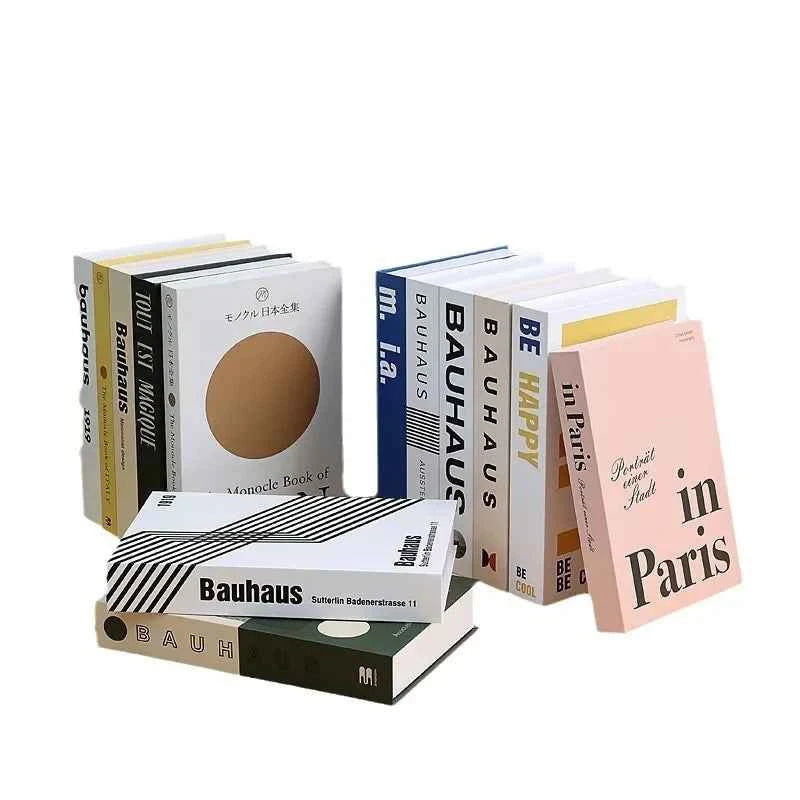 Home Decor Ornaments Living Room Study Soft Prop Book Box Luxury Coffee Table Books Modern Fake Books for Decoration