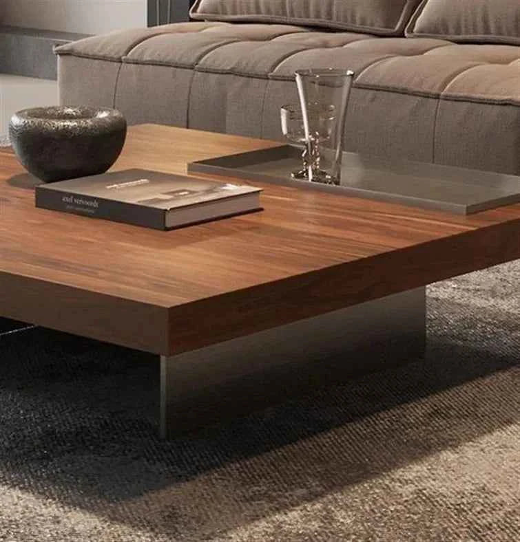 Industrial Aesthetic Coffee Table Organizer Designer Modern Italian Space Saving Side Table Simple Couchtischpatio Furniture