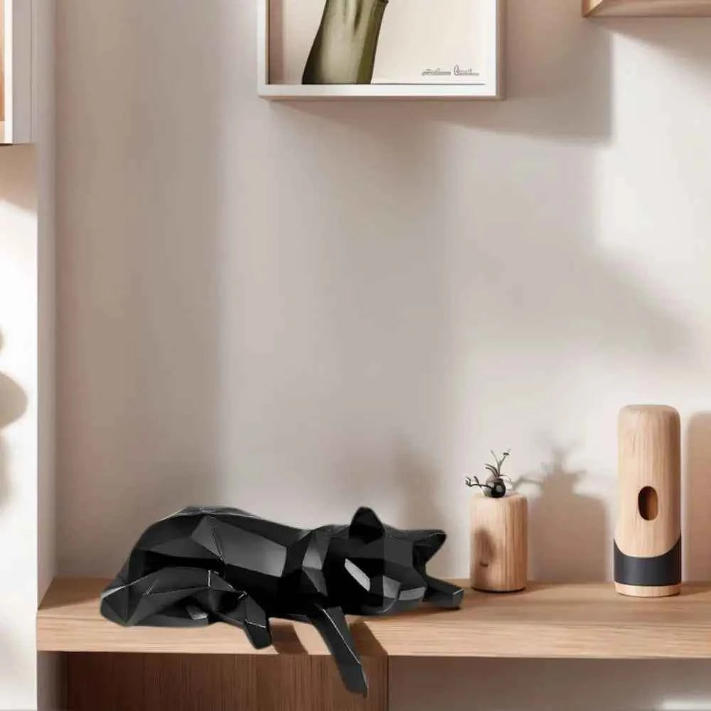 Cat Statue Bookshelf Decoration - Modern Minimalist Cat Figurine, Bookshelf/Desk/Office Decoration Ornament, Suitable for Living Room Creative Home Decor
